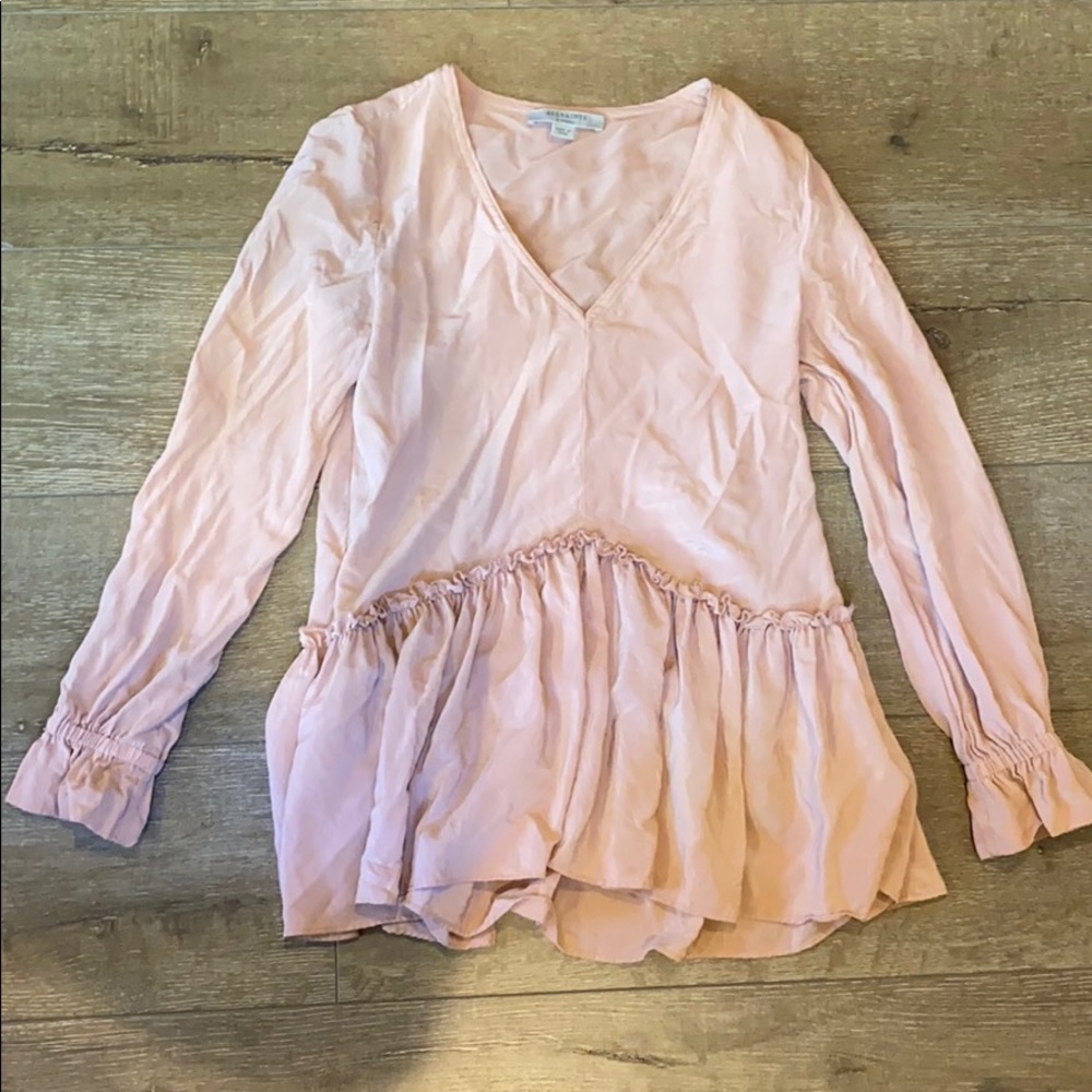 All Saints pink blouse